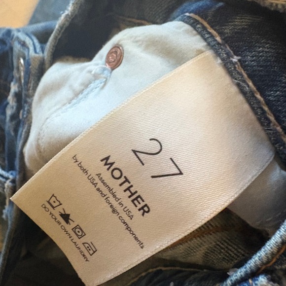 MOTHER SUPERIOR Jeans The Tomcat Roller Shorty in Take Me Higher Size 27 - Picture 5 of 13